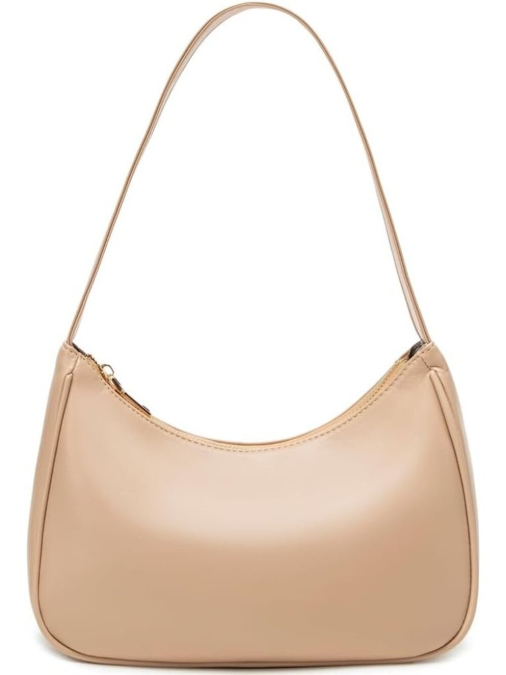 〽️Women's Khaki Cute Hobo Mini Clutch Purse Zipper Closure Shoulder Tote Handbag